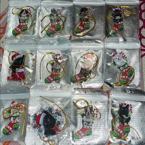 New Christmas Pet Ornaments Set 12 Total - Picture 1 of 6